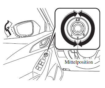 Mazda3. Elektrisch einklappbare Außenspiegel
