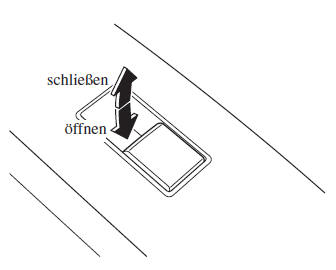 Mazda3. Betätigung der elektrischen Fensterheber des Beifahrerfensters und der Hintertürfenster