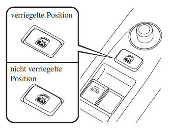 Mazda3. Ohne Türverriegelungsschalter