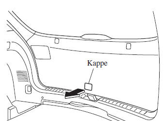 Mazda3. Falls sich die Heckklappe bzw. der Kofferraumdeckel nicht öffnen lässt