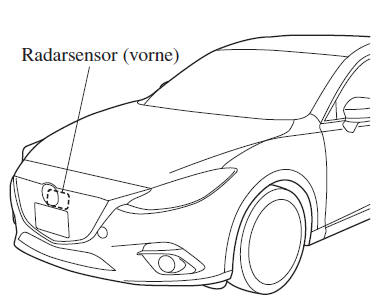 Mazda3. Radarsensor (vorne)