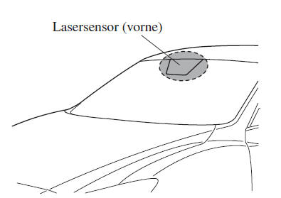 Mazda3. Lasersensor (vorne)