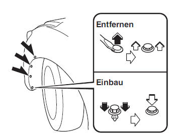 Mazda3. Abblendlichtglühlampen