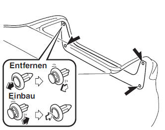 Mazda3. Hintere Blinkleuchten, Brems-/ Schlussleuchten (Glühlampen)