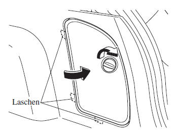 Mazda3. Brems-/Schlussleuchten (Glühlampen)