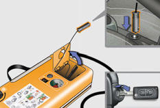 • Schließen Sie den Elektroanschluss des Kompressors erneut an die 12 V-Steckdose