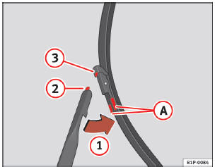 Abb. 148 Scheibenwischerblätter vorne auswec