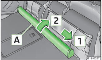 Abb. 61 Rücksitze: Netztrennwandgehäuse