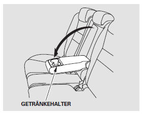 Bei Fahrzeugen mit Rücksitz-Armlehne