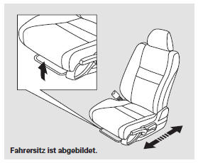 An der Strebe unter der Vorderkante des