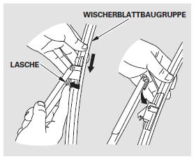 3. Das Wischerblatt vomWischerarm