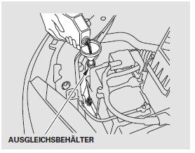 Wenn der Kühlmittelstand im