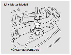 1. Darauf achten, dass der Motor und der