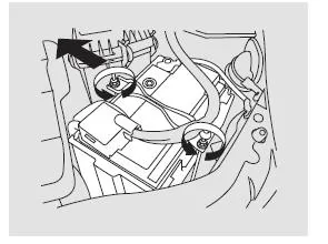 1. Die Motorhaube öffnen.