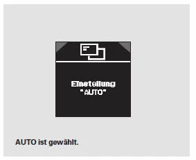 Nach erfolgter Auswahl zeigt die Anzeige die