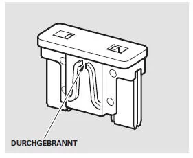 5. Auf einen durchgebrannten Draht im