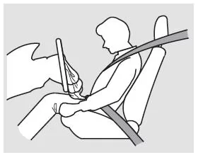Nach dem Aufblasen erschlaffen die Airbags