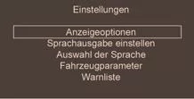 • Drücken Sie auf die Taste "SETUP" , um zum Menü "Konfi guration" zu gelangen: