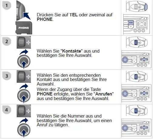 ANRUFEN EINER RUFNUMMER AUS DER LISTE MIT DEN ZULETZT GEWÄHLTEN NUMMERN