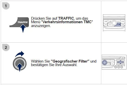 TMC-Meldungen (Trafi c Message Channel) sind Informationen zum Verkehr und zu