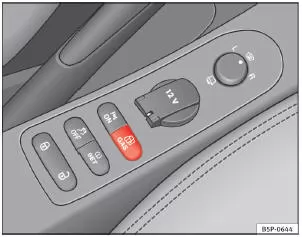 Abb. 118 Mittelkonsole: Kontrollschalter für Autogasanlage.
