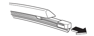 Mazda3. Ersetzen der Scheibenwischerblätter oder Gummis